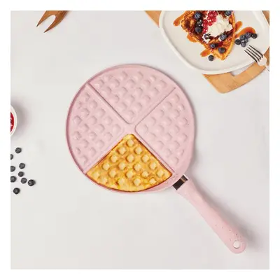 Karaca Love of Kitchen Biogranite Waffle Pan, 26cm, Pink