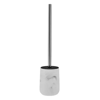 Karaca Marble Toilet Brush Holder, 10cmx10cmx12.68cm, White