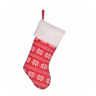 Karaca Home New Year Christmas Snowy Gift Stocking Sock Decoration, 51cm, Multi