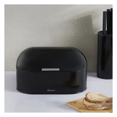 Karaca Dustin Metal Bread Box, 33.5cmx18cmx19.5cm, Black