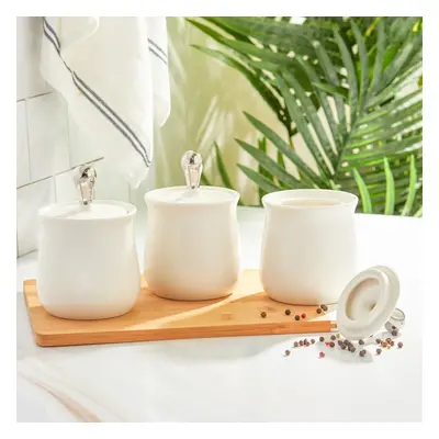 Karaca Over Ceramic Spice Jar Set, Piece, 500ml, White