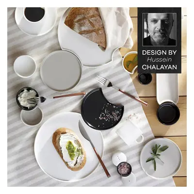 Karaca Hussein Chalayan Poly 28-Piece Porcelain Serveware Set for People, Multi