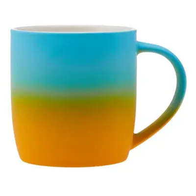 Karaca Soft Touch Porcelain Mug, 340ml, Orange Multi