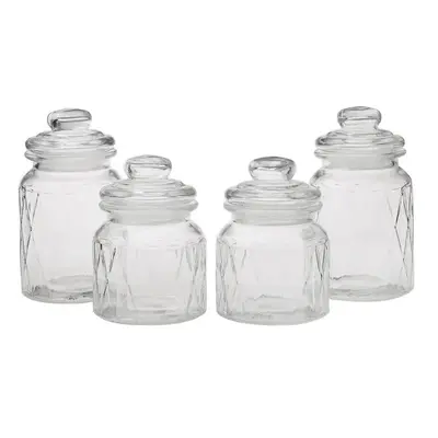 Karaca Muts Piece Glass Spice Jar Set, Transparent