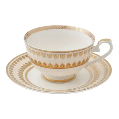 Weimar Joanna Of Bavarıa Piece Fine Bone Tea Set, White Gold