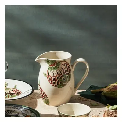 Karaca Paye Seljuk Collection Porcelain Pitcher, 1500ml, White Multi