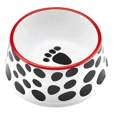 Karaca Ceramic Round Pet Bowl, 12cm, White Multi