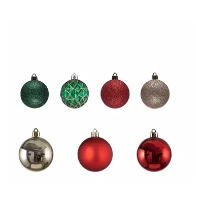 Karaca Home New Year Christmas Tree Bauble Set, Piece, 6cm, Multi