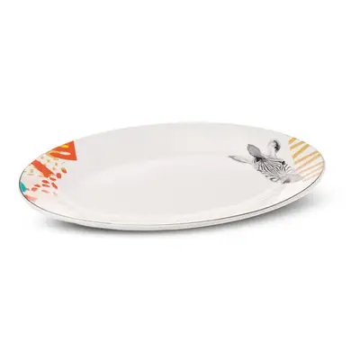 Karaca Zazu Porcelain Serving Platter, 20cm, Multi