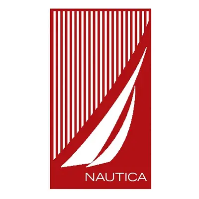 Nautica Home Stripe J 100% Turkish Cotton Beach Towel, 90cmx180cm, Red Multi