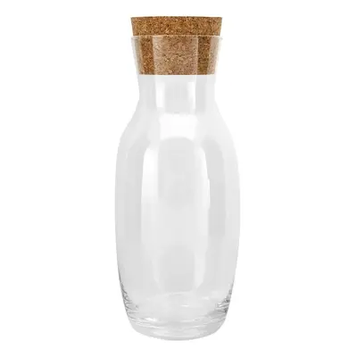 Karaca Krs Glass Pitcher with Cork Lid, 1L, Transparent