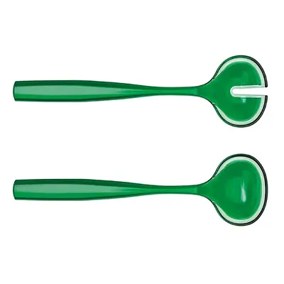 Guzzini Dolce Vita Piece Salad Servers, 28cm, Green