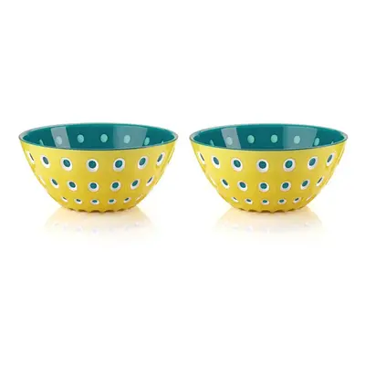 Guzzini Le Murrıne Piece Cereal/Soup Bowl Set, 12cm, Yellow Blue