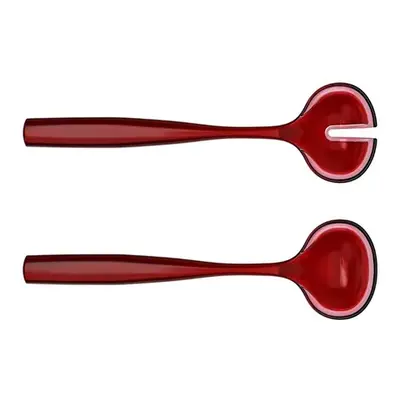 Guzzini Dolce Vita Piece Salad Servers, 28cm, Red