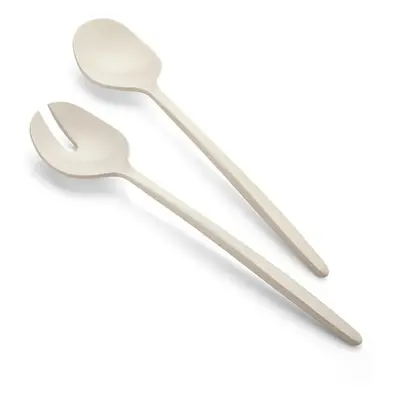 Guzzini Tiffany Piece Salad Servers, Light Cream