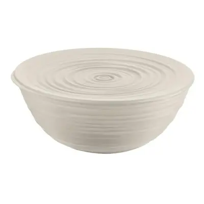 Guzzini Tierra Salad Bowl with Lid, XLarge, Cream