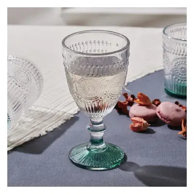 Karaca Sunflower Wine Glass, 314ml, Transparent Green