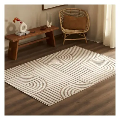 Kasmir Rugs 7/24 Scandinavian Thor Rug, 200cmx290cm, Beige Multi