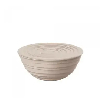 Guzzini Tierra Salad Bowl with Lid, Large, Taupe