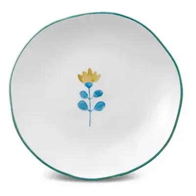 Karaca Primavera Stoneware Bread Plate, 16cm, Yellow Flower