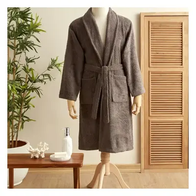 Karaca Home Back To Basic 100% Turkish Cotton Bathrobe, Large/X Large, Anthracite