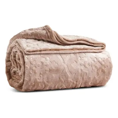 Karaca Home Laila Blanket, 220cmx240cm, Beige