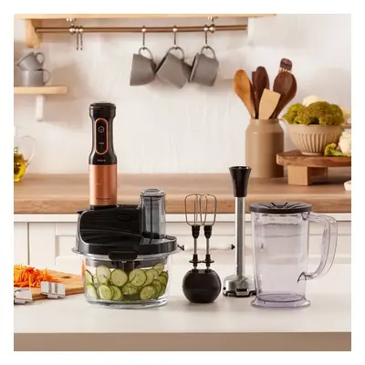 Karaca Mastermaid ProSteel Glass Food Processor, 2500W, Black Copper