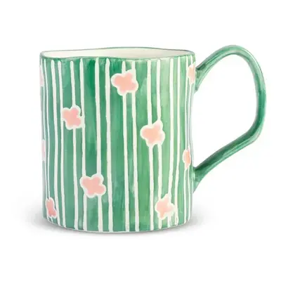 Karaca Primavera Stoneware Mug, 400ml, Green