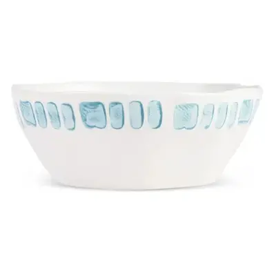 Karaca Primavera Stoneware Bowl, 13cm, Blue Stripes