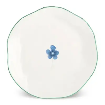 Karaca Primavera Stoneware Bread Plate, 16cm, Blue Flower