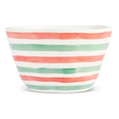 Karaca Primavera Stoneware Bowl, 13cm, Stripes