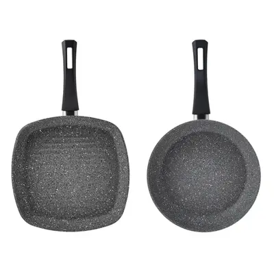 Karaca Gris Biogranite 2-Piece Induction Cookware Set, Grey