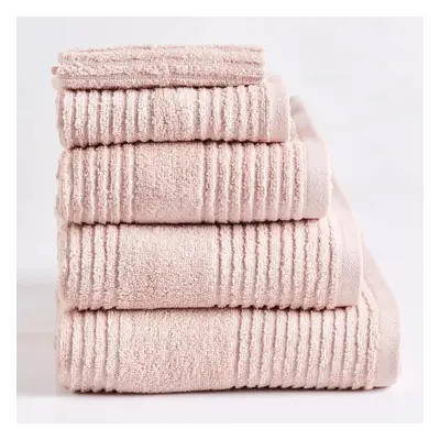 Karaca Home Rachel Supreme 100% Turkish Cotton Towel Set, Light Rose