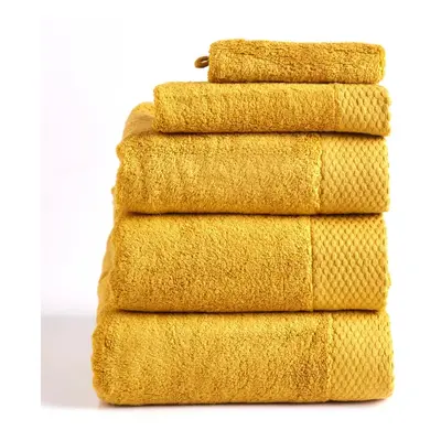 Karaca Home Chandler Modal 100% Turkish Cotton Towel Set, Mustard