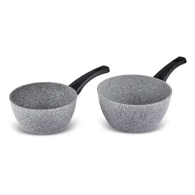 Karaca Gris Biogranite 2-Piece Induction Sauce Pan Set, Grey