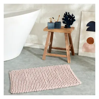 Karaca Bubbles Chenille Bath Mat, 50cmx80cm, Pink