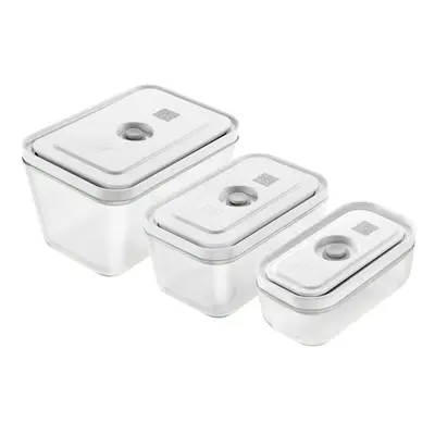 Zwilling Fresh & Save Piece Vacuum Storage Container Set, White Transparent