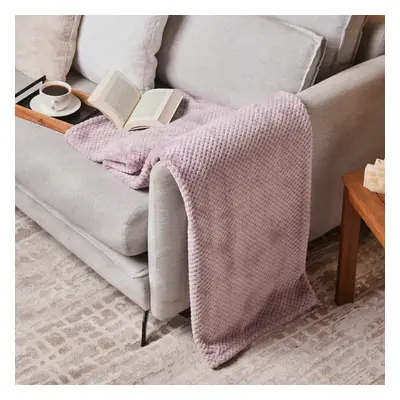 Karaca Pearl Baby Fleece Wellsoft TV Blanket, 130cmx150cm, Violet