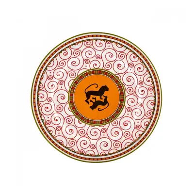 Karaca X Arslantepe Porcelain Side Plate, 20cm, Orange Multi