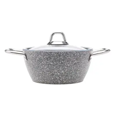 Karaca Vierno Biogranite Stockpot with Lid, 20cm, Grey