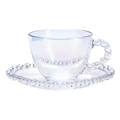 Karaca Rory Glass Espresso Turkish Coffee Cup, 80ml, Transparent