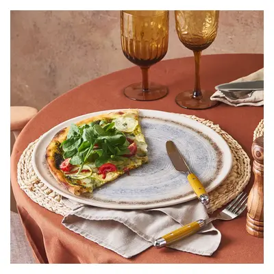 Karaca Ephesus Ceramic Pizza Plate, 32cm, White Multi