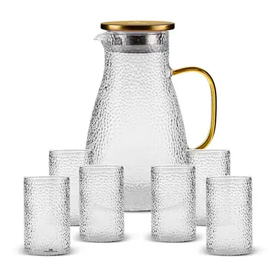 Karaca Como Glass Set for People, Piece, Transparent Gold