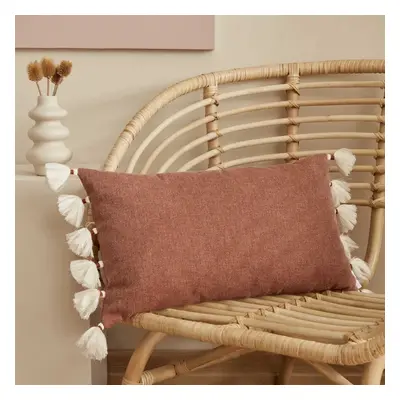 Karaca Home Arina Filled Cushion, 55cm, Brick-Colored