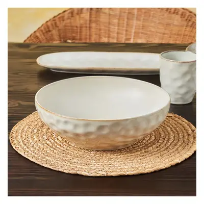 Karaca Aria Reactive Glaze Serving Bowl, 27cm, Beige