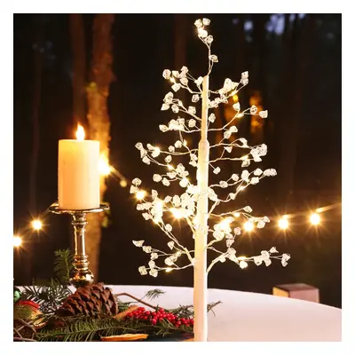 Karaca New Year Christmas Tree Led Light Trinket, 10.5cmx10.5cmx45cm, White