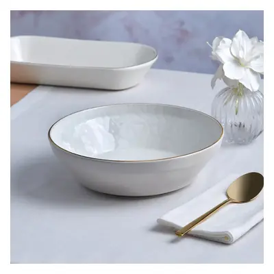 Karaca Calvin Ceramic Serving Bowl, 24cm, Multi