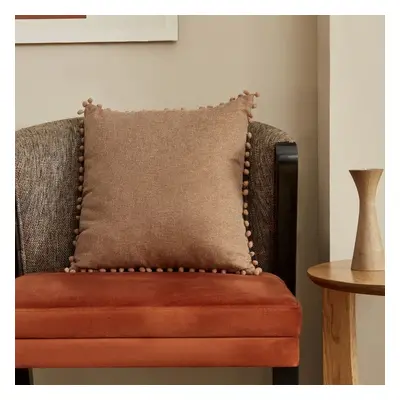 Karaca Home Reneta Filled Cushion, 43cmx43cm, Brown