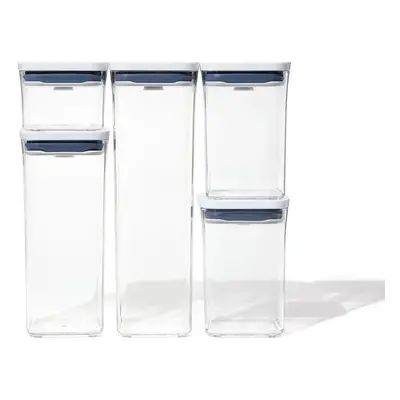 Oxo POP Container Set, Piece, White Transparent