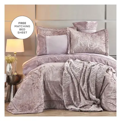 Karaca Home Valeria Best Bedding Set, Piece, Double, Dried Rose